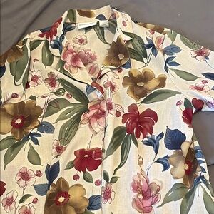 Alfred Dunner Multicolor Floral Men's Shirt